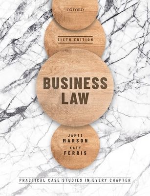 Business Law (Marson James (Reader in Law and Head of Research for Law Reader in Law and Head of Research for Law Sheffield Hallam University))(Paperback / softback)