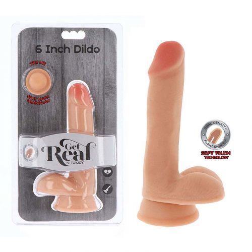 Get Real Dual Density 6 Inch with balls dildo s příísavkou