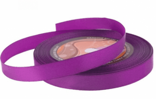 Stuha saténová 12mm/32m - tmavě fialová - 601146