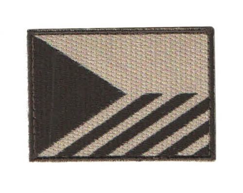 Nášivka vlajka Česká republika velká šikmé pruhy desert velcro