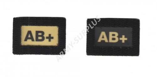 AB+Glind tape - označení krevní skupiny  ALP FENIX AC-139 velcro suchý zip