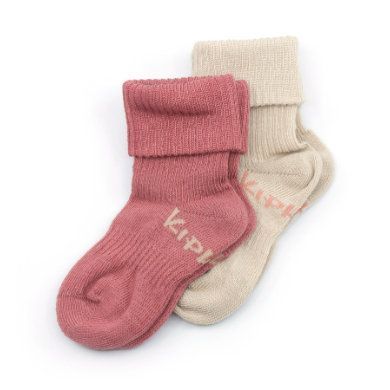 KipKep Ponožky Stay-On 2-Pack Dusty Clay Organic