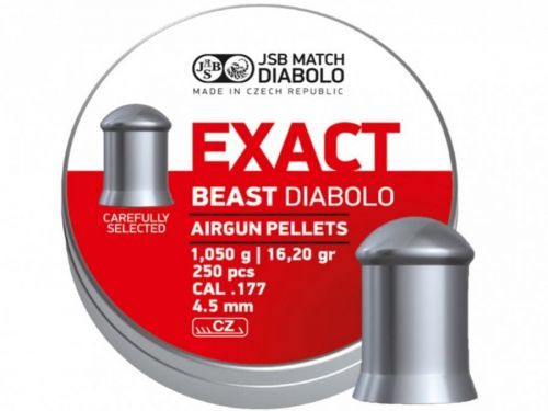Diabolky JSB Exact Beast Shorts 250 cal. 4,5 mm (.177) 1.050 g
