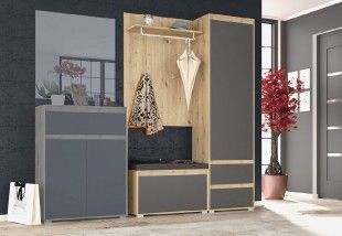 Casarredo Předsíňová sestava ARBORETO SET 1 dub artisan/šedá