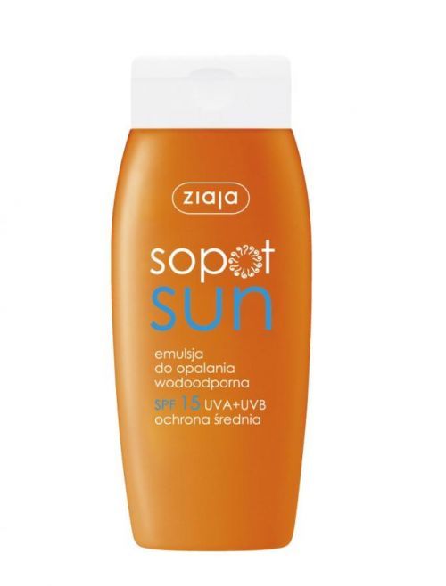Ziaja Sopot Sun Lotion SPF 15 Voděodolné mléko na opalování 150 ml