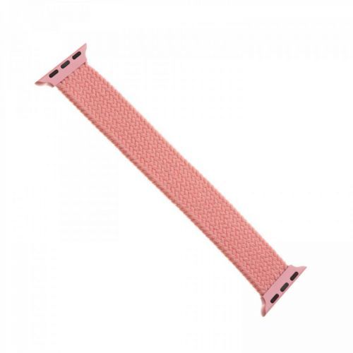 Elastický nylonový řemínek FIXED Nylon Strap pro Apple Watch 42/44mm, velikost S, růžová