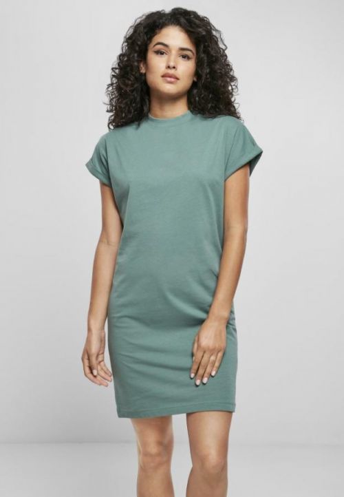 Ladies Organic Cotton Cut On Sleeve Tee Dress - paleleaf 3XL