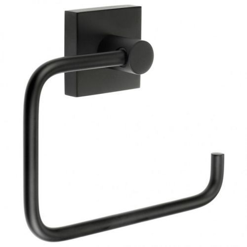 DRŽÁK NA TOALETNÍ PAPÍR, 14/11,5/3,9 cm - černá