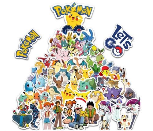 Pokemon samolepky 30 ks - Pokémon