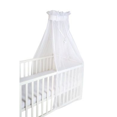 roba Baldachýn na dětskou postýlku safe asleep canopy uni, bílý, síťovaný