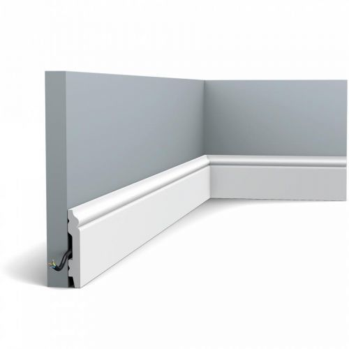 ORAC Decor ORAC podlahová lišta SX165 - Lišta 11x69x2000 mm Bílá
