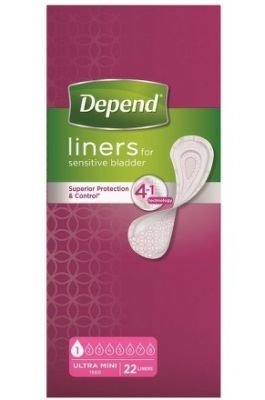 Inkontinenční vložky Depend Ultra Mini 22ks