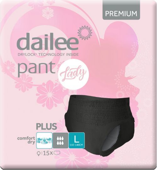 Dailee PANT LADY Premium Plus L Black 15ks