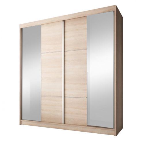 Šatní skříň s posuvnými dveřmi 233 MULTI 36 dub sonoma Tempo Kondela