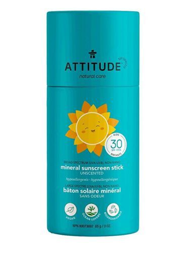 ATTITUDE Dětská 100 % minerální ochranná tyčinka na celé tělo SPF 30 bez vůně 85 g