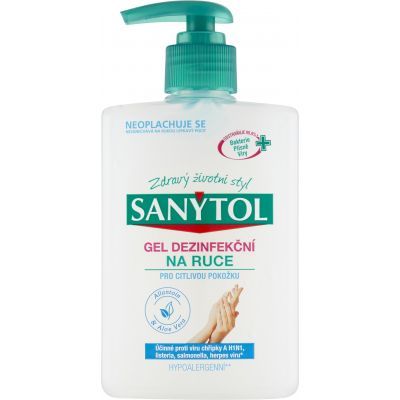 Sanytol Sensitive dezinfekční gel na ruce, 250 ml