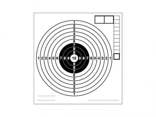 Terč papírový vzduchovkový Varianta: 10ks