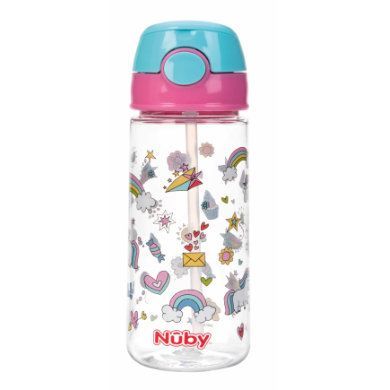 Nuby Láhev sportovní netekoucí s brčkem 530 ml