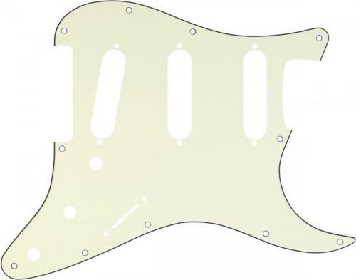 Fender Pickguard, Stratocaster S/S/S, 11-Hole Mount, Mint Green MG/B/M