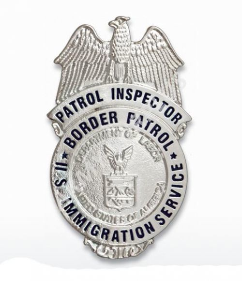Odznak US hraniční stráž Border Patrol Imigration Service Inspector Albainox 09194
