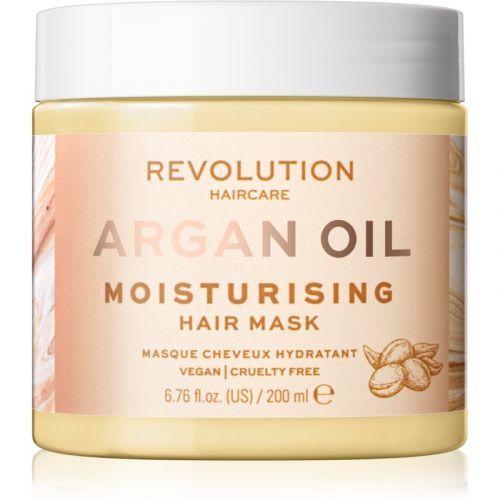 Revolution Haircare Hair Mask Argan Oil intenzivně hydratační a výživná maska na vlasy 200 ml