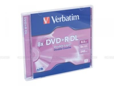 DVD+R Verbatim 8,5 GB Double Layer 8x jewel case