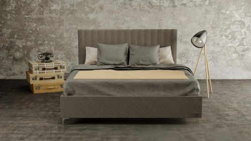 Materasso BELLATRIX - designová postel s čalouněným čelem (typ potahu B)