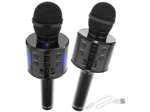 Karaoke bluetooth mikrofon Barva: Černá