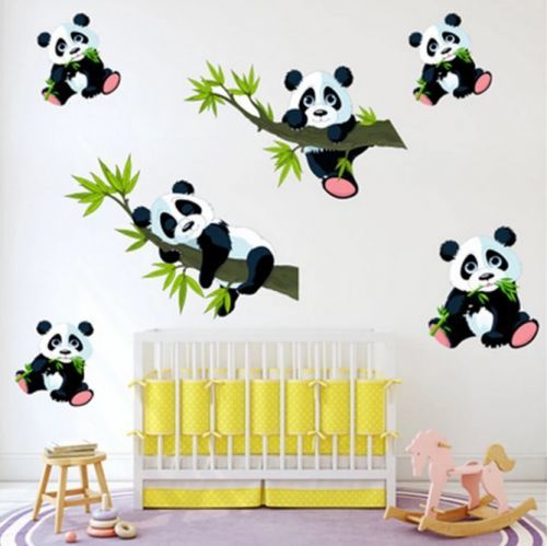 Panda samolepky na stěnu