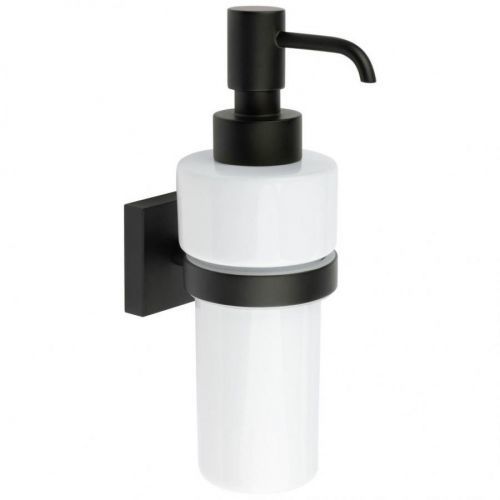 DÁVKOVAČ MÝDLA, 6/18/8,4 cm - černá, bílá
