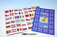Pexeso vlajky evropských států společenská hra 64ks