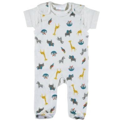 pink or blue romper set Animals