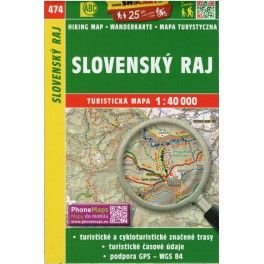 SHOCart 474 Slovenský raj 1:40 000 turistická mapa