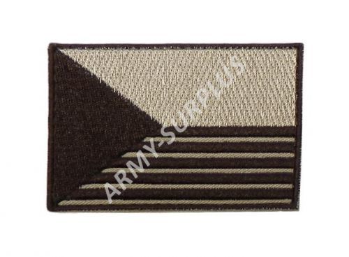 Nášivka vlajka Česká republika velká pruhovaná desert (pouštní)