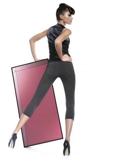 Legíny Marika short - Bas Bleu - L-4 - černá