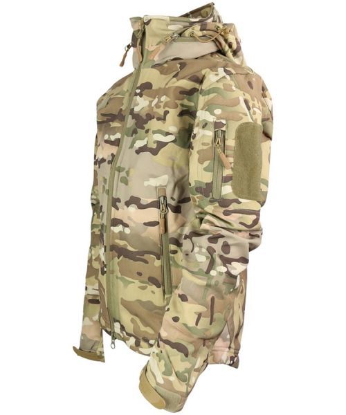 Bunda Soft Shell Patriot dětská BTP multicamo Velká Británie Kombat Velikost: L (7-8let)