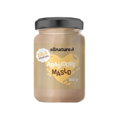 Allnature Arašídové máslo s bílou čokoládou 920g