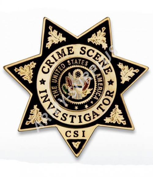 Odznak US kriminální policie (kriminálka) CSI Crime Scene Investigator Albainox 09195