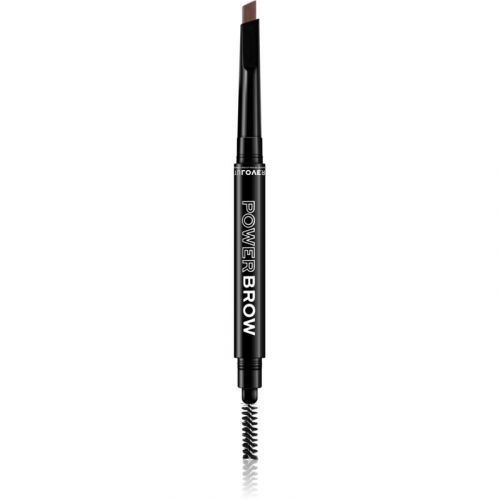 Revolution Relove Power Brow tužka na obočí s kartáčkem odstín Dark Brown 0,3 g