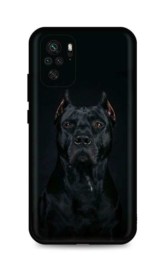 Kryt TopQ Xiaomi Redmi Note 10 silikon Dark Pitbull 59232