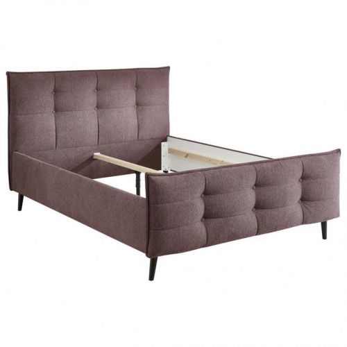 MID.YOU ČALOUNĚNÁ POSTEL, 140/200 cm, textil, kompozitní dřevo, lilková - lilková