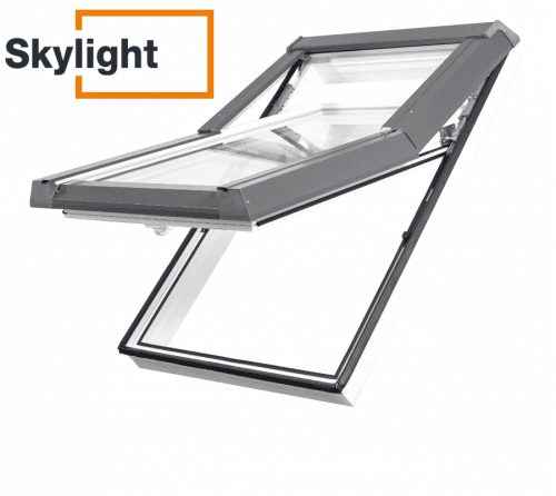 Plastové střešní okno 66x118 Skylight Barva Šedá