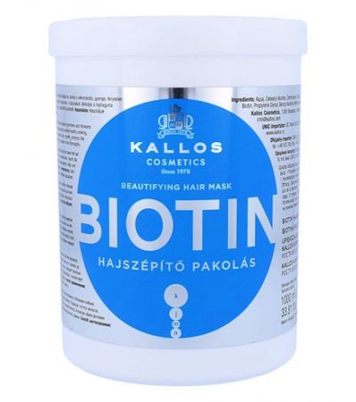 Kallos Biotin Hair Mask 1000ml Maska na vlasy   W Pro všechny typy vlasů