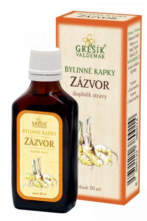 Valdemar Grešík Grešík Zázvor bylinné kapky 50 ml