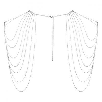 Bijoux Indiscrets Ozdobné řetízky na ramena Magnifique Silver, stříbrné