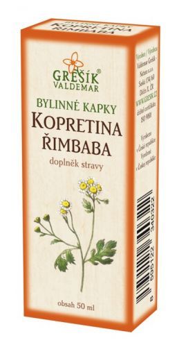 Valdemar Grešík Grešík Kopretina řimbaba bylinné kapky 50 ml