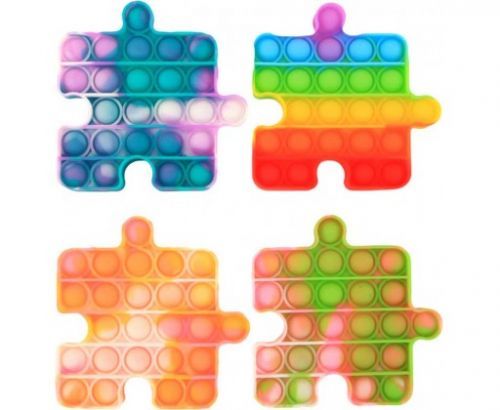 Hra Pop It antistresová Bubble Pops silikon puzzle vícebarevný *SPOLEČENSKÉ HRY*