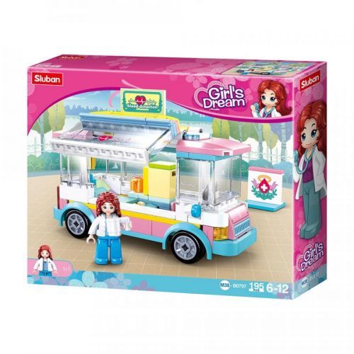 Sluban Girls Dream M38-b0797 Pojizdná Ambulance