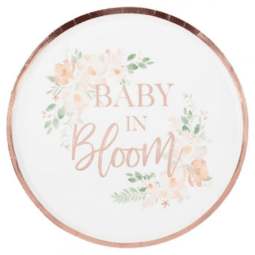 TALÍŘE papírové Baby in Bloom 24cm 8ks