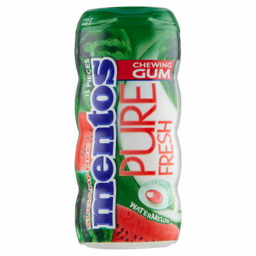 Mentos Pure Fresh žvýkačka s tekutou náplní s příchutí vodního melounu 15 ks 30g